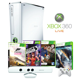 Console Xbox 360 500GB + Controle sem Fio + 2 Jogos 3M4-00006